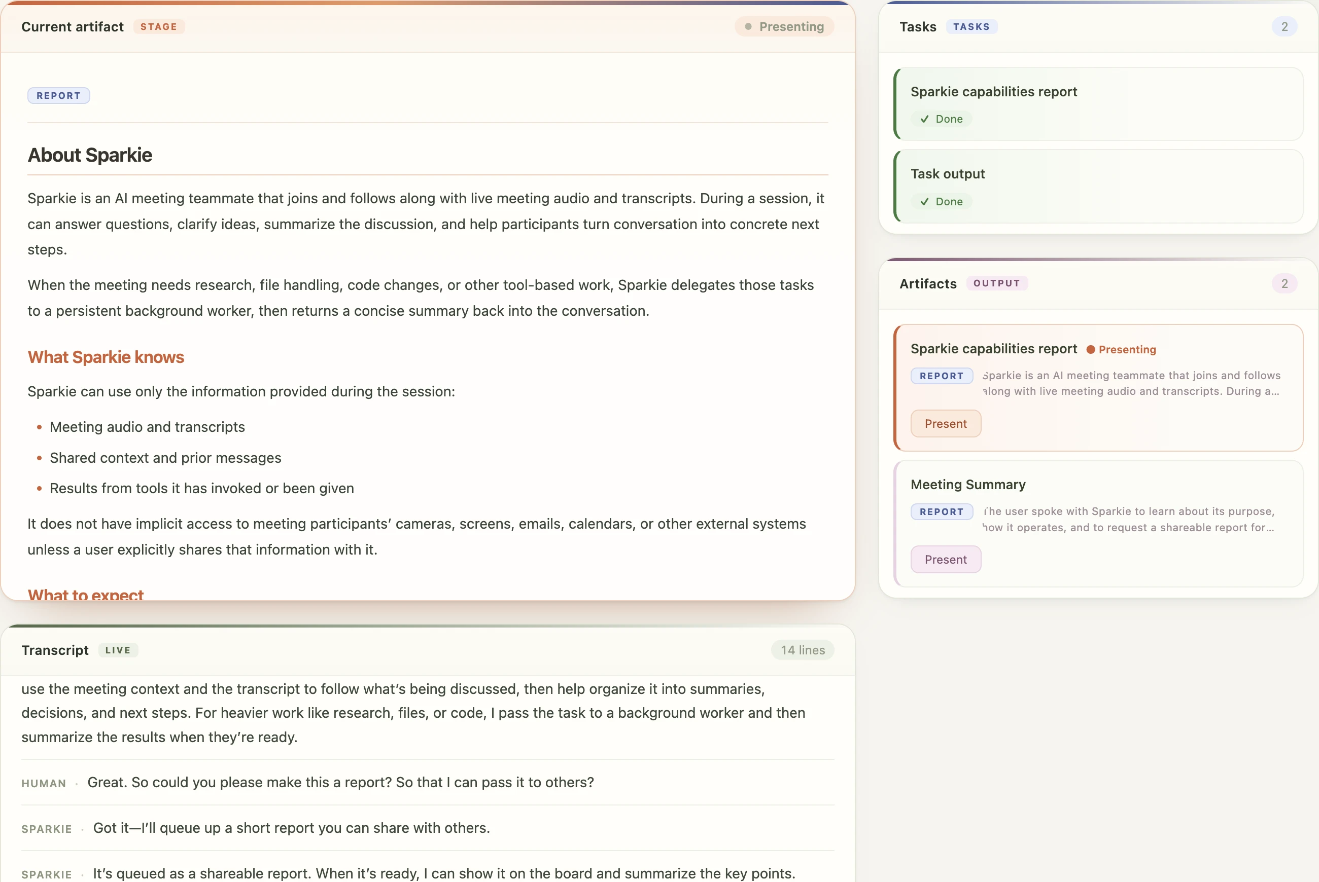 Sparkie local voice workspace